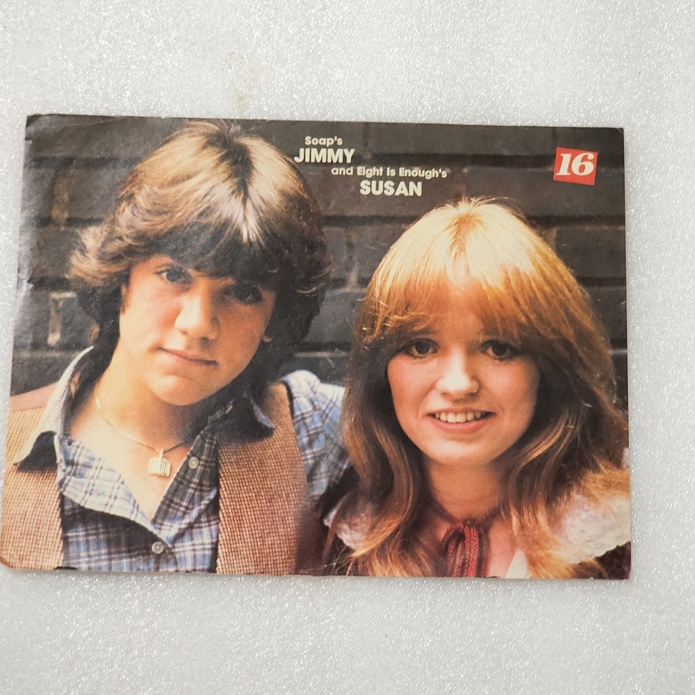 Jimmy Baio Susan Richardson & Alessi double-sided vtg poster clipping 8x10 1970s